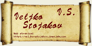 Veljko Stojakov vizit kartica